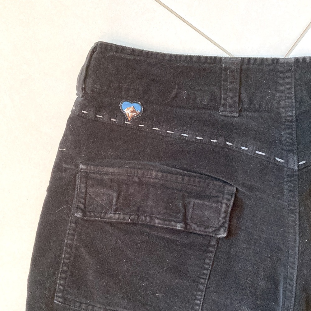 Kuhl Black Velvet Wide Leg Pants 4 - Picture 6 of 9